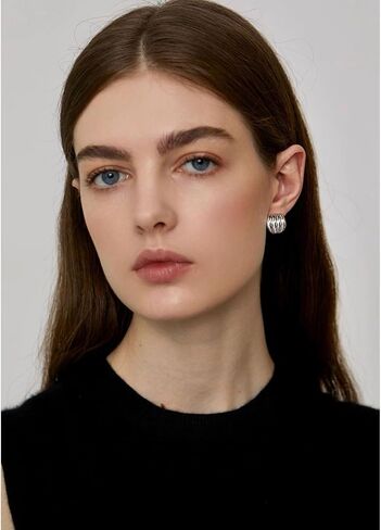 Statement Chunky Gold Earrings for Women Unique Square Stainless Steel Heaven Mayhem Button Stud Earrings Trendy Jewelry in Saudi Arabia
