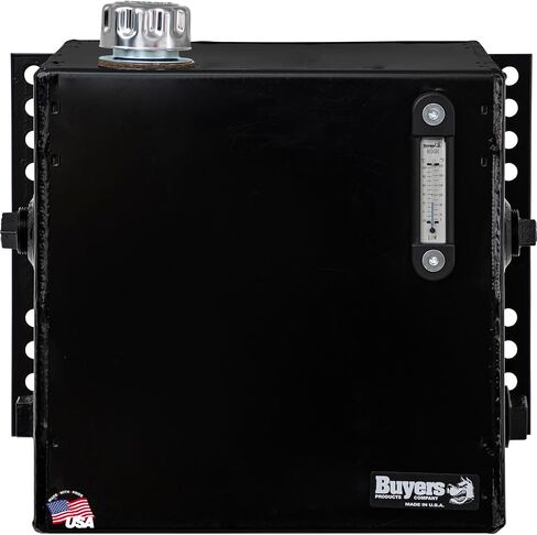 Buyers Products SMR7S 7 Gallon Side Mount Steel Hydraulic Reservoir, Black Powdercoat, Magnetic Drain Plug, Truck Hydraulic Accessories in Kuwait