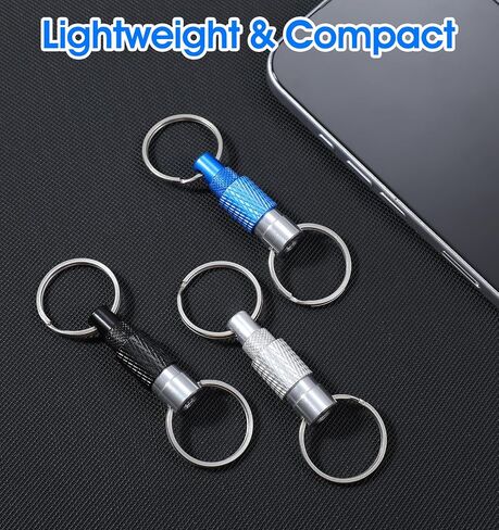 Key Chain Quick Release, 3 Pcs Quick Disconnect Keychain, Detachable Pull Apart Key Ring for Men, Women, Keys, Car Purse Bag (3 Colors) in Saudi Arabia