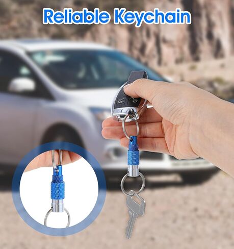 Key Chain Quick Release, 3 Pcs Quick Disconnect Keychain, Detachable Pull Apart Key Ring for Men, Women, Keys, Car Purse Bag (3 Colors) in Saudi Arabia