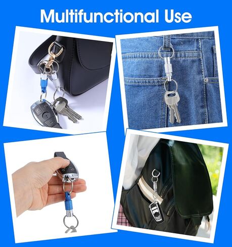 Key Chain Quick Release, 3 Pcs Quick Disconnect Keychain, Detachable Pull Apart Key Ring for Men, Women, Keys, Car Purse Bag (3 Colors) in Saudi Arabia