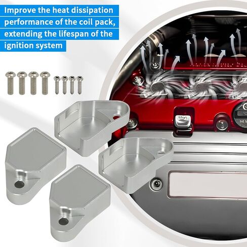 AUTOVIC Billet Alumium Coil Pack Cover for Honda Acura K Series K20 K24 Type R Civic RSX in Saudi Arabia