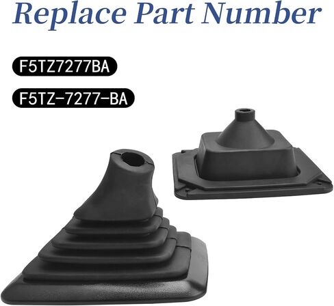 F5TZ-7277-BA Manual Transmission Gear Shift Boots Compatible with Ford F150/ F250/ F350/ Bronco 1990-1997, Gear Shift Lever Rubber Knob Boot Cover Replace OE F5TZ7277BA in Saudi Arabia