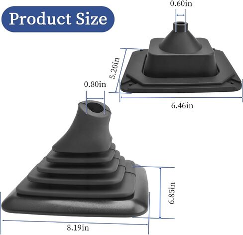 F5TZ-7277-BA Manual Transmission Gear Shift Boots Compatible with Ford F150/ F250/ F350/ Bronco 1990-1997, Gear Shift Lever Rubber Knob Boot Cover Replace OE F5TZ7277BA in Saudi Arabia