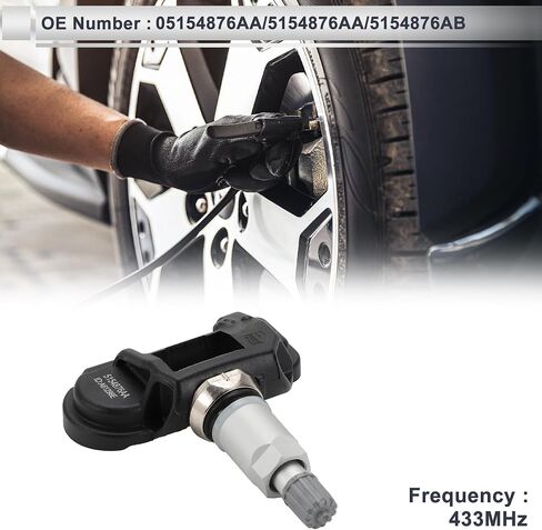 مستشعر ضغط الإطارات لـ Ram ProMaster 1500 2500 3500 2014-2021 مستشعر مراقبة ضغط الإطارات رقم 05154876AA/5154876AA 4 قطعة in Saudi Arabia