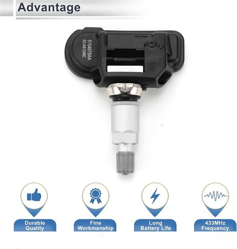 مستشعر ضغط الإطارات لـ Ram ProMaster 1500 2500 3500 2014-2021 مستشعر مراقبة ضغط الإطارات رقم 05154876AA/5154876AA 4 قطعة in Saudi Arabia