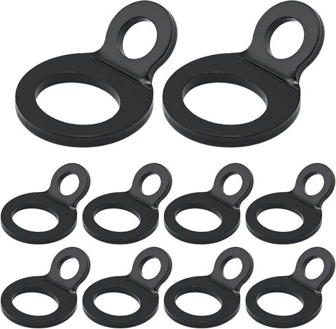 10Pcs Tie Down Attachment Points Multi-Purpose Tie Down Anchor Strapping Hooks Stainless Steel Tie Down Strap Rings for Dirt Bike Motorcycle Trailer Pickup Truck Camper RV (10Pcs) in Saudi Arabia