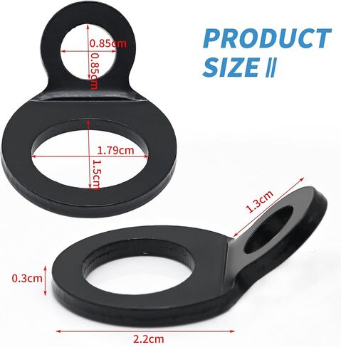 10Pcs Tie Down Attachment Points Multi-Purpose Tie Down Anchor Strapping Hooks Stainless Steel Tie Down Strap Rings for Dirt Bike Motorcycle Trailer Pickup Truck Camper RV (10Pcs) in Saudi Arabia