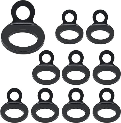 10Pcs Tie Down Attachment Points Multi-Purpose Tie Down Anchor Strapping Hooks Stainless Steel Tie Down Strap Rings for Dirt Bike Motorcycle Trailer Pickup Truck Camper RV (10Pcs) in Saudi Arabia