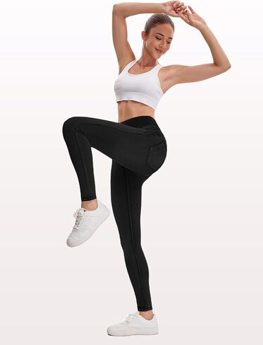 جينز مطاطي للنساء بخصر عالٍ، بنطلون جينز ضيق للتحكم في البطن، جينز قابل للسحب مع جيوب، كاجوال أنيق in Kuwait