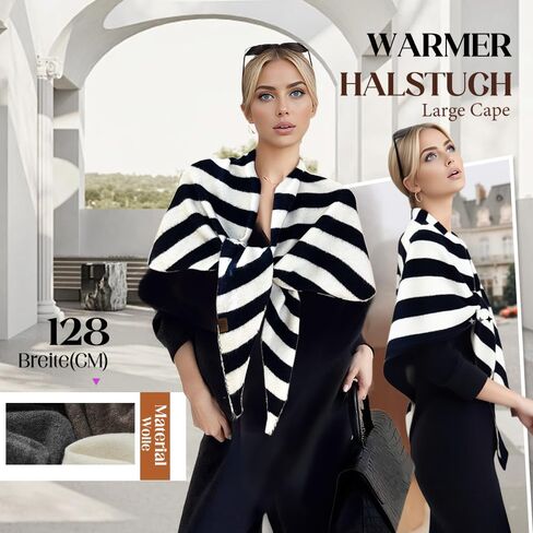 Pashmina Shawl Wraps for Women, Knitted Shawls and Wraps, Soft Wool Cashmere Cape Cardigan Elegant Pashmina Wrap for Women in Kuwait