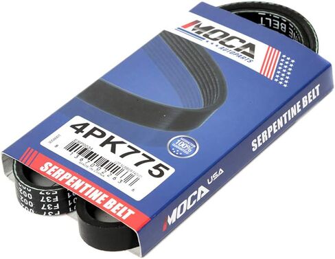 طقم حزام سير السربنتين MOCA 4PK775 6PK1060 EPDM متوافق مع 04-09 لنيسان كويست 3.5L، 04-08 لنيسان ماكسيما 3.5L، 03-07 لنيسان مورانو 3.5L 3498CC V6 غاز DOHC مستنشق بشكل طبيعي in Saudi Arabia