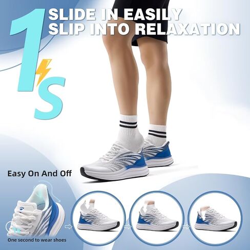 أحذية OrthoComfoot الرجالية لتقويم العظام لالتهاب اللفافة الأخمصية: أحذية جري مريحة لدعم قوس القدم للمشي، أحذية تنس كاجوال خفيفة الوزن، تخفيف آلام الكعب in Saudi Arabia