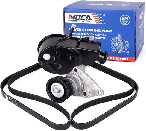 MOCA Power Steering Pump Serpentine Belt Tensioner Assembly Fit 2005-2006 for GMC Sierra 2500 HD 6.0L & 2004-2005 for Chevrolet Silverado 3500 6.0L & 2001-2007 for Chevrolet Silverado 2500 HD 6.0L in Saudi Arabia