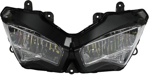 TCT-MOTORPARTS Black Front Headlight Headlamp Assembly Fit For Kawasaki Ninja 400 2018-2024 NINJA ZX-6R ZX636 2019-2023 in Saudi Arabia