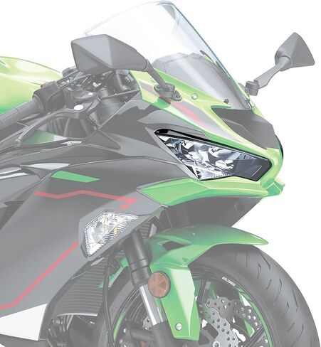 TCT-MOTORPARTS Black Front Headlight Headlamp Assembly Fit For Kawasaki Ninja 400 2018-2024 NINJA ZX-6R ZX636 2019-2023 in Saudi Arabia