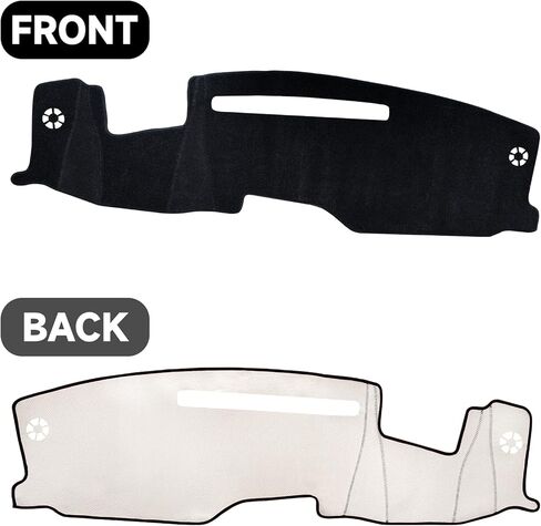 OLLEN Dash Cover Mat, Fit for Chevy Silverado 2022-2024 2025, Compatible with GMC Sierra 1500 Sierra 2500HD 3500HD 2024 2025~, Non-Slip Center Console Dashboard Cover, Black in Saudi Arabia
