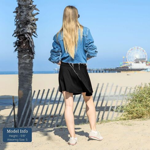 Azules Women's Basic Versatile Stretchy Flared Casual Mini Skirt, Flowy Skirt for Women in Saudi Arabia