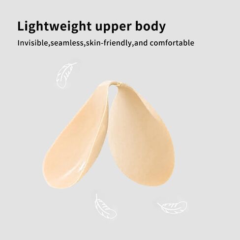 Adhesive Strapless Bra for Women Sticky Invisible Push up Silicone Bra for Backless Dress Upgraded Clasp Bras in Saudi Arabia