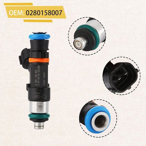 0280158007 VK56DE 5.6L حاقن الوقود، متوافق مع/نيسان 5.6 تيتان أرمادا باثفايندر 2005-2015 |12 فتحة| |مجموعة من 8| in Saudi Arabia