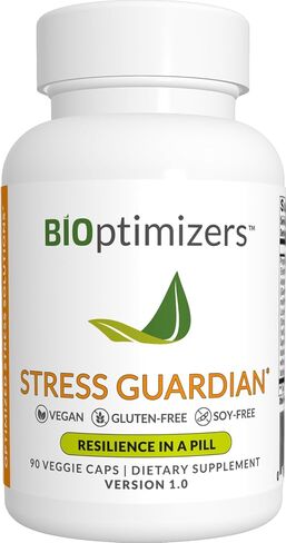 BIOptimizers Stress Guardian - كبسولة تخفيف التوتر - إدارة دعم الراحة - 45 كبسولة in Kuwait
