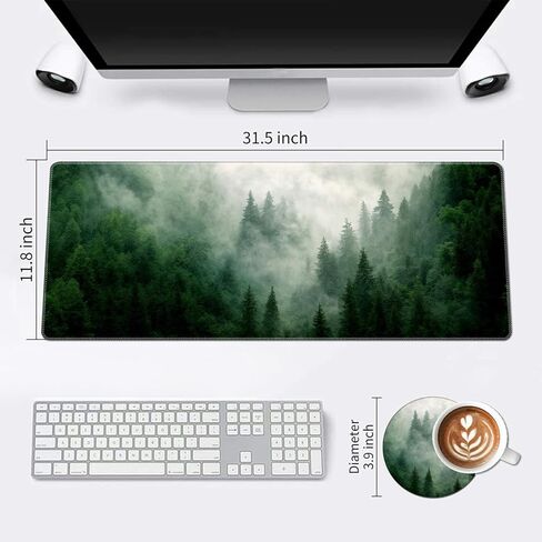 Extended Large Gaming Mouse Pad with Stitched Edges, XXL Mouse Pad Large (31.5x11.8 Inch) w/Brilliant Design, Desk Mat Keyboard Pad with Anti Slip Base, Multifunctional Desk Pad - Beach Starfish in Kuwait