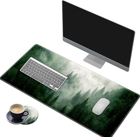 Extended Large Gaming Mouse Pad with Stitched Edges, XXL Mouse Pad Large (31.5x11.8 Inch) w/Brilliant Design, Desk Mat Keyboard Pad with Anti Slip Base, Multifunctional Desk Pad - Beach Starfish in Kuwait