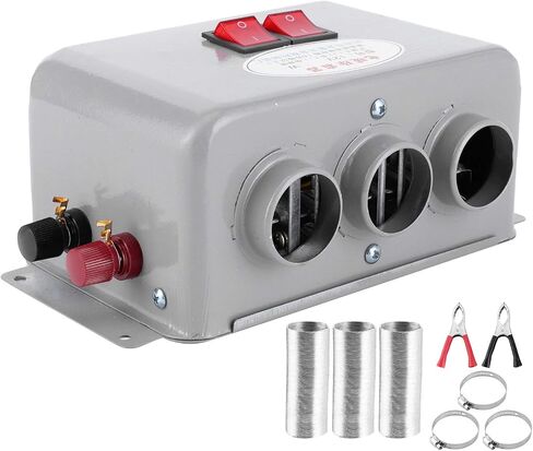 Car Heater,Car Defroster,12V Compact Car Heater 3 Hole 600W 800W Winter Fast Heating Warmer Frost Removing Low Noise Oukens 3 Hole Car Heater Car Portable Heaters in Saudi Arabia