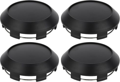 4Pcs Universal Wheel Center Hub Cap Durable 102mm 4.02" Outside Diameter Vehicle Hub Covers for SUV Truck Automotive Plastic Matte Black in Saudi Arabia