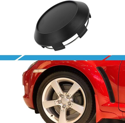 4Pcs Universal Wheel Center Hub Cap Durable 102mm 4.02" Outside Diameter Vehicle Hub Covers for SUV Truck Automotive Plastic Matte Black in Saudi Arabia