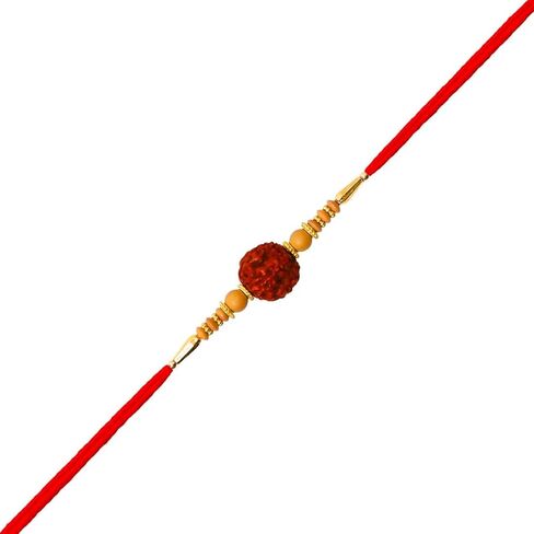 Rakhi/Rakhi for Brother/Rudraksha Rakhi/Send rakhi to USA/Rakhi for Brother with Gift Set/Rakhi Bracelet/rakhi for brother and bhabhi/Rakhi Set in Kuwait