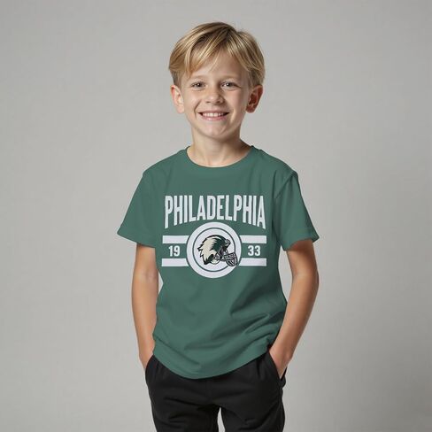 CM C&M WODRO Football Shirt for Boy Girl Funny Football Team T-Shirt Fan Lover Tee Kids Game Day Outfit Short Sleeve Tops in Saudi Arabia