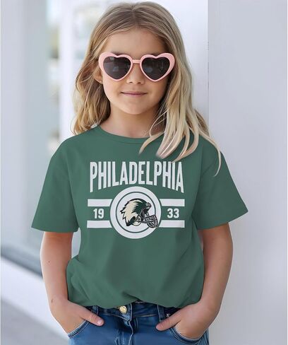 CM C&M WODRO Football Shirt for Boy Girl Funny Football Team T-Shirt Fan Lover Tee Kids Game Day Outfit Short Sleeve Tops in Saudi Arabia