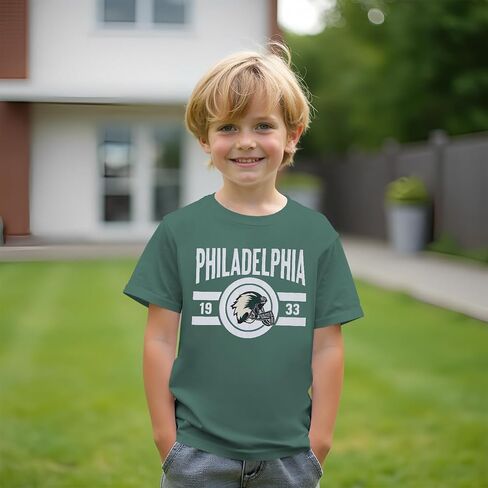 CM C&M WODRO Football Shirt for Boy Girl Funny Football Team T-Shirt Fan Lover Tee Kids Game Day Outfit Short Sleeve Tops in Saudi Arabia