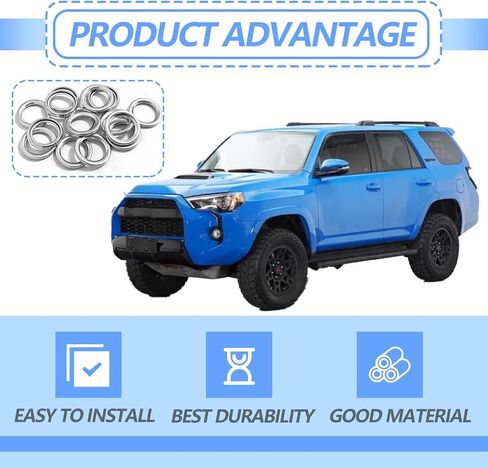 15pcs Oil Drain Plug Gasket - 11.7mm OEM Copper Oil Drain Plug Washer Gaskets - Replacement for T0yota 4Runner Corolla, Land Cruiser, RAV4, Sequoia,Tacoma, Tundra, OEM PN Part#: 35178-30010 in Saudi Arabia