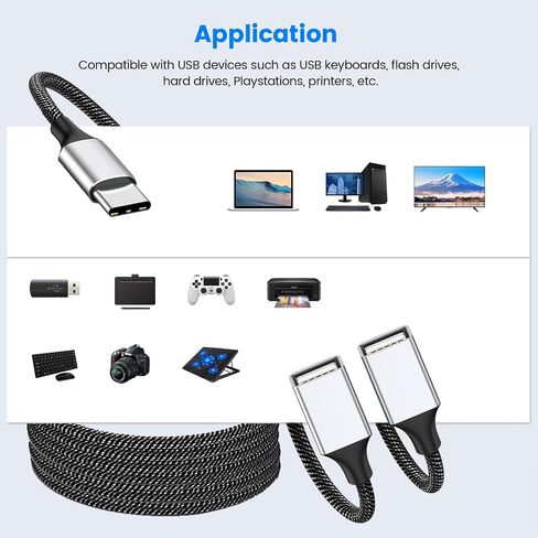 كابل USB-C OTG Splitter Y (طول 10 بوصات)، محول كابل USB C ذكر إلى أربعة USB A أنثى، محور توسيع منافذ USB 2.0 متعدد، محول سبليت متعدد المنافذ لأجهزة iMac/iPhone 15/iPad Pro Air 4 5/PC (رمادي) in Saudi Arabia