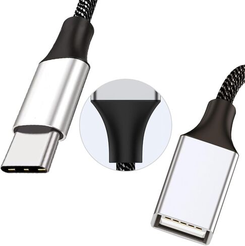 كابل USB-C OTG Splitter Y (طول 10 بوصات)، محول كابل USB C ذكر إلى أربعة USB A أنثى، محور توسيع منافذ USB 2.0 متعدد، محول سبليت متعدد المنافذ لأجهزة iMac/iPhone 15/iPad Pro Air 4 5/PC (رمادي) in Saudi Arabia