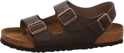 BIRKENSTOCK 34101 Birkenstock Milano Leather Women's Sandals, Dark Brown, 40 in Kuwait