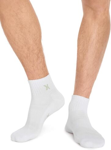Hurley Men's 8 Pack Sport Cushioned Quarter Crew Socks in Saudi Arabia