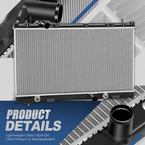 Auto Dynasty Radiator Compatible with 13-16 Dodge Dart 1.4L 2.0L 2.4L AT MT, DPI 13323 Factory Style 1-Row Cooling Radiator, Aluminum Core in Saudi Arabia