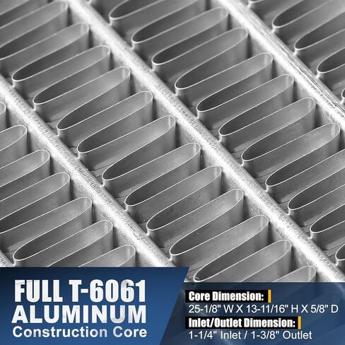 Auto Dynasty Radiator Compatible with 13-16 Dodge Dart 1.4L 2.0L 2.4L AT MT, DPI 13323 Factory Style 1-Row Cooling Radiator, Aluminum Core in Saudi Arabia
