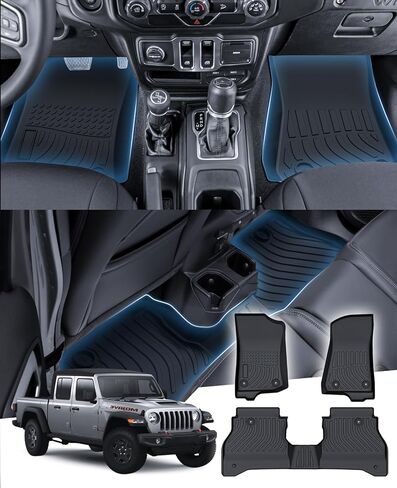 Custom Fit Cargo Liner Ford Edge 2015-2023 2024 All Weather TPE Cargo Mat Rubber Trunk Mat Waterproof Odorless Edge Accessories Black in Saudi Arabia