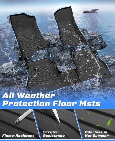 Custom Fit Cargo Liner Ford Edge 2015-2023 2024 All Weather TPE Cargo Mat Rubber Trunk Mat Waterproof Odorless Edge Accessories Black in Saudi Arabia