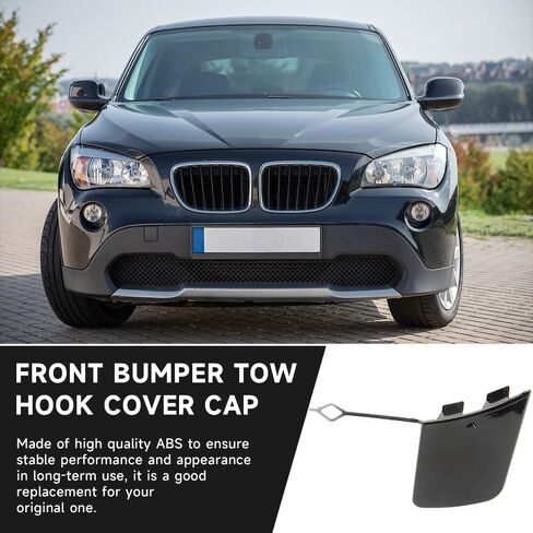 غطاء غطاء خطاف سحب المصد الأمامي لسيارة BMW X1 2.0L L4 - Gas, 3.0L L6 - Gas 2013-2015 | متين وقوي | 51117345034 | غطاء غطاء فتحة العين بخطاف السحب in Saudi Arabia