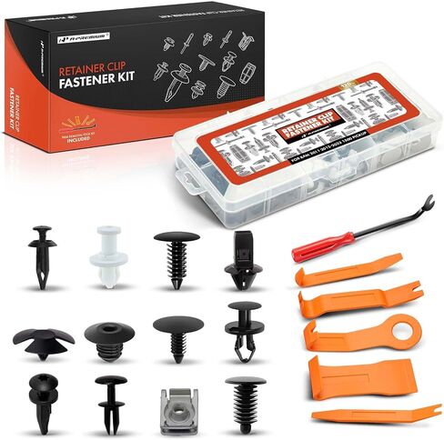 A-Premium 120 PCS (12 Sizes) Car Retainer Clips Kit Compatible with Ram 1500 Pickup 2011-2023 Fender Bumper Hood Weatherstrip Doors Auto Push Pin Plastic Rivet Fastener Replacement Set, w/Removal Tool in Saudi Arabia