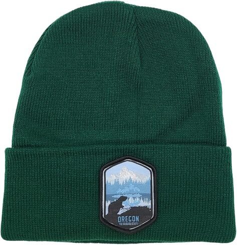 Oregon Beanie with Beaver and Mt. Hood Woven Patch in Saudi Arabia