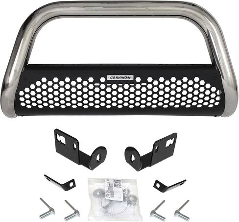 مجموعة أدوات حماية الشبكة وأقواس التثبيت من Go Rhino RC2 | الفولاذ المقاوم للصدأ، مصقول | 55264PS | يناسب 2009-2018 رام/دودج رام 1500 (انظر الوصف) in Saudi Arabia