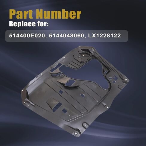 غطاء GXARTS باللون الأسود أسفل المحرك سبلاش شيلد 5144048060 متوافق مع Lexus RX350 2007-2009 in Saudi Arabia