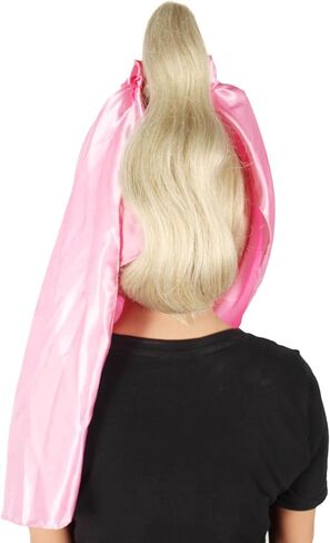 60s American Sitcom Genie Wig for Women - Synthetic Soft Fiber Hair, Ideal for Halloween & Christmas Parties Flame-Retardant Synthetic Fiber, Blonde in Saudi Arabia