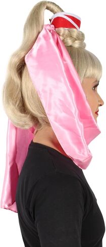60s American Sitcom Genie Wig for Women - Synthetic Soft Fiber Hair, Ideal for Halloween & Christmas Parties Flame-Retardant Synthetic Fiber, Blonde in Saudi Arabia